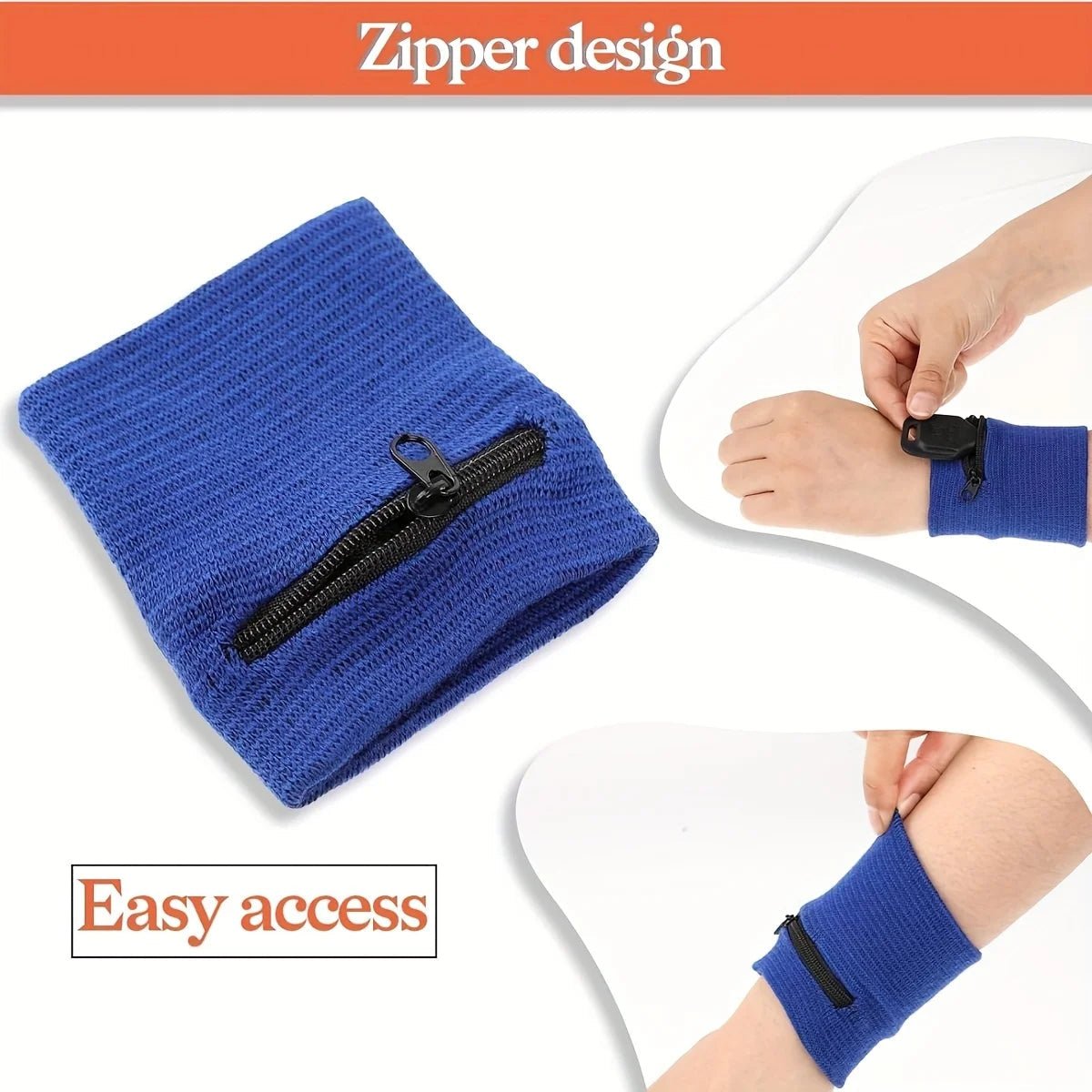 FITZIP Zipper Wristbands