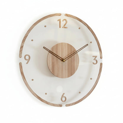 NORDIC CLOCK Silent Wooden Wall Clock