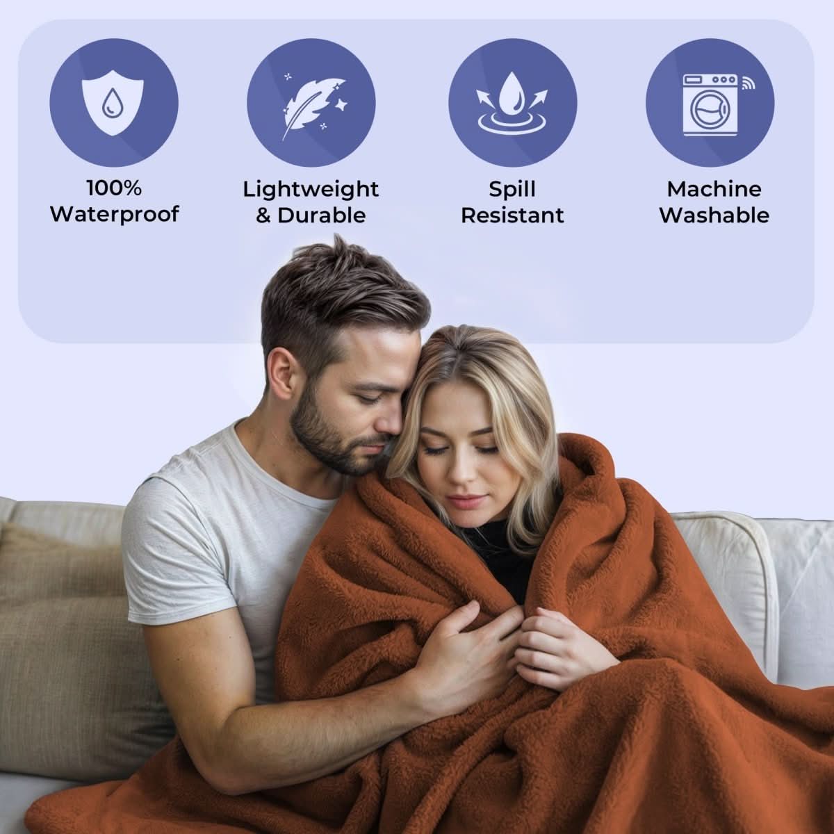 AquaShield Blanket Waterproof Protective Cover for Bed