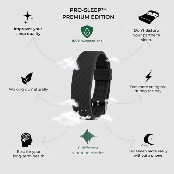 Vibrating Alarm Clock, Silent Wake Alarm with Adjustable Vibration Intensity for Under Pillow & Travel