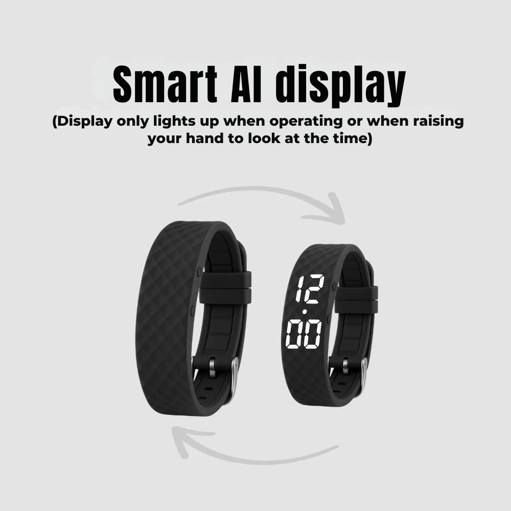 Silent Wake Alarm Clock, Adjustable Vibration Intensity