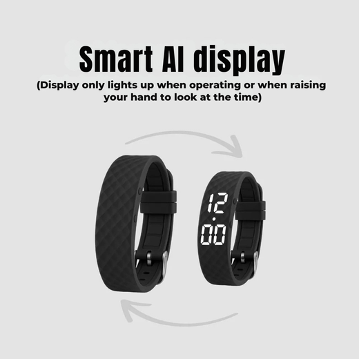 Vibrating Alarm Clock, Silent Wake Alarm with Adjustable Vibration Intensity for Under Pillow & Travel