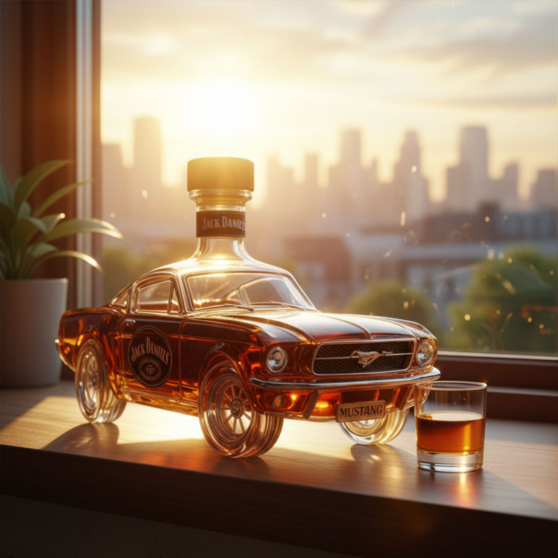 Mustang-Shaped Whiskey Decanter