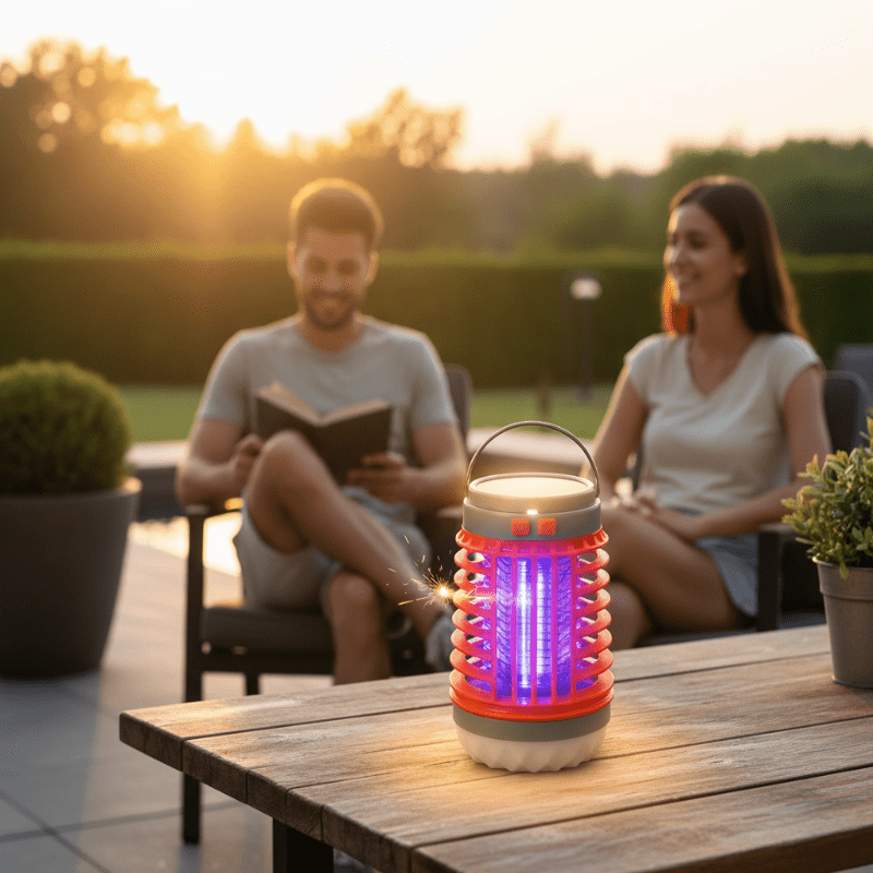 BUGDOME 2-in-1 Solar Mosquito Killer Lamp
