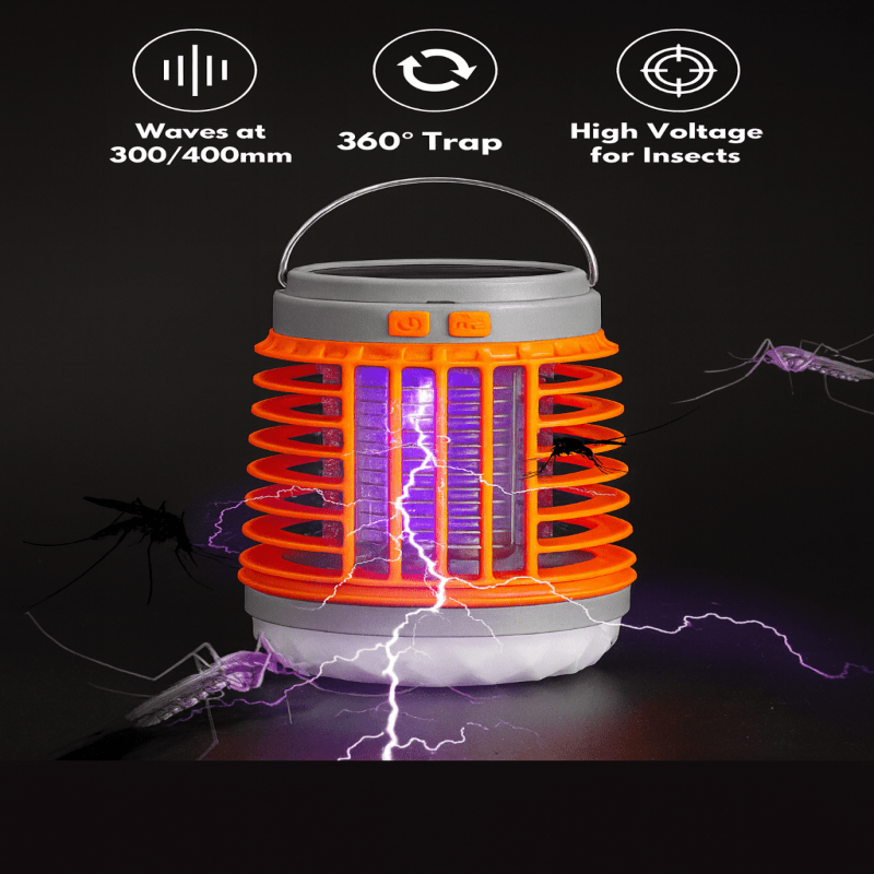 BUGDOME 2-in-1 Solar Mosquito Killer Lamp