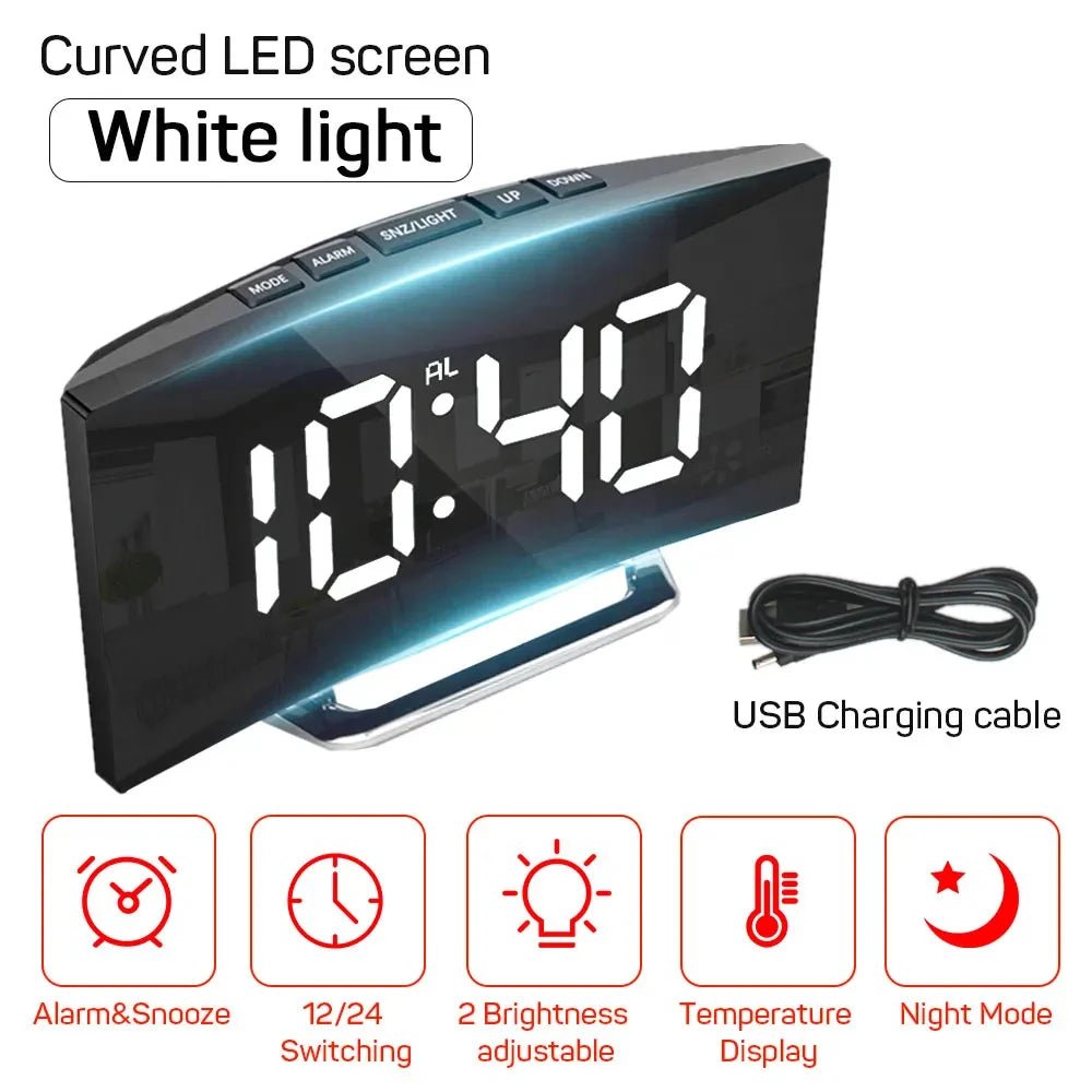 SILENTLITE Slim Digital Alarm Clock