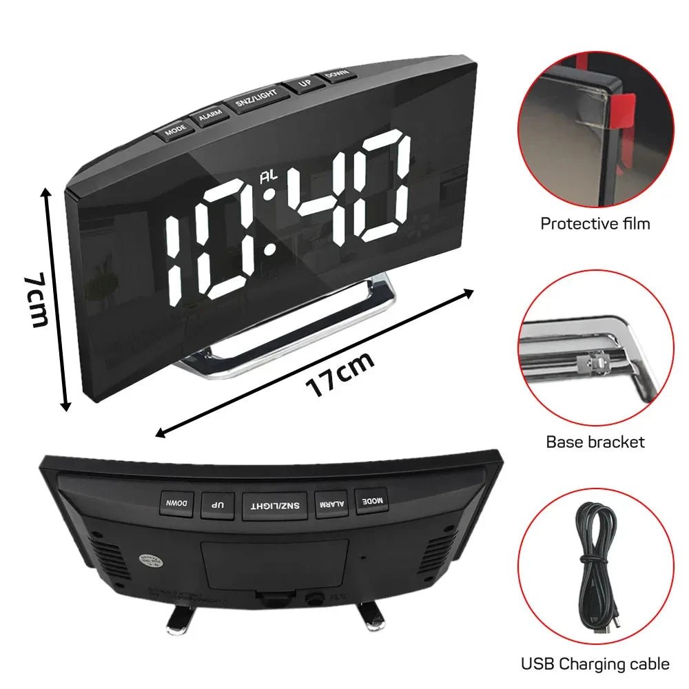 SILENTLITE Slim Digital Alarm Clock