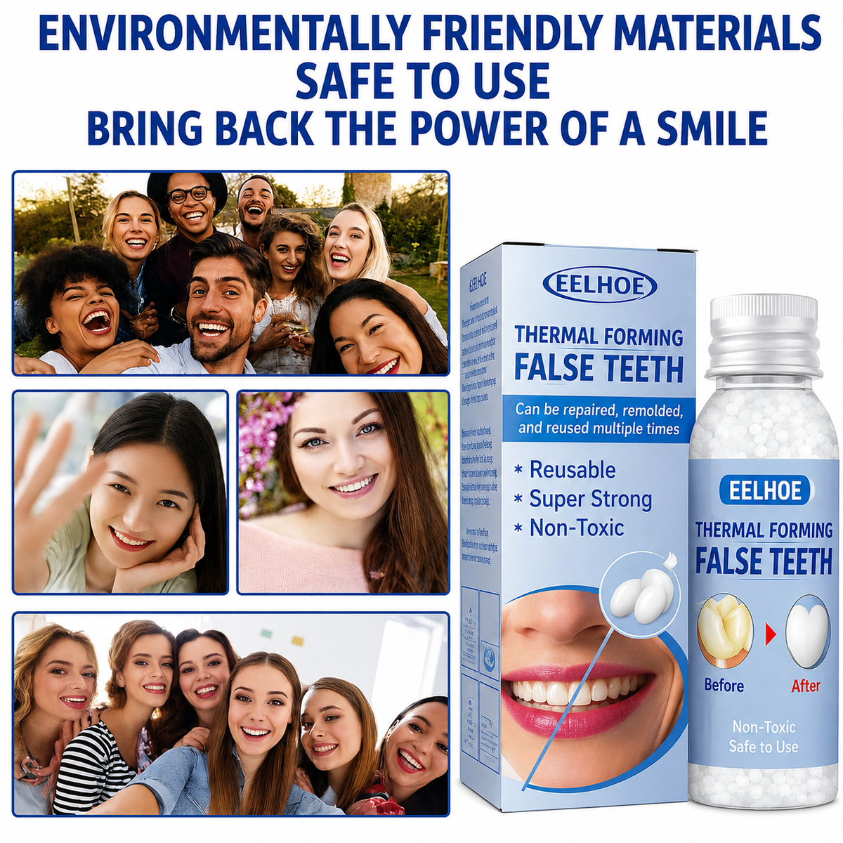 Temporary Tooth Repair Kit for Gaps