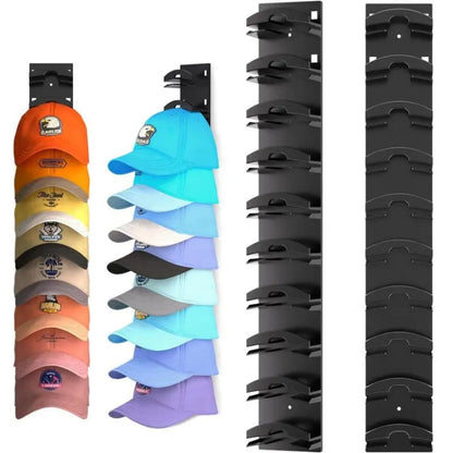 Wall-Mounted Cap Organizer, Holds 10 Caps