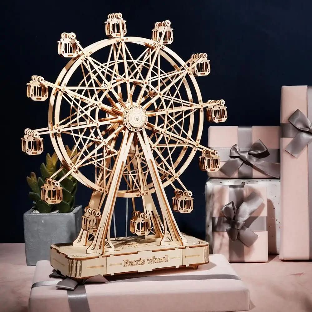 WheelCraft 3D Wooden Model Ferris Wheel lifestyle image 1