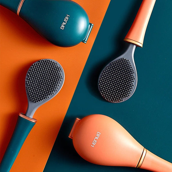 Silicone Toilet Brush, Flexible Toilet Bowl Brush with Flat Head & Quick Drying Silicone Tips