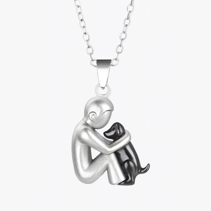Hug Pendant Necklace (Dog/Cat Designs)
