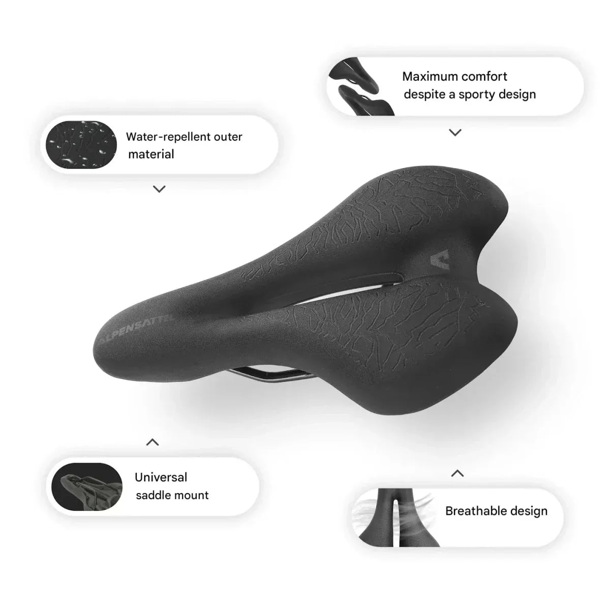 VELOMEMO Ergonomic Bicycle Saddle
