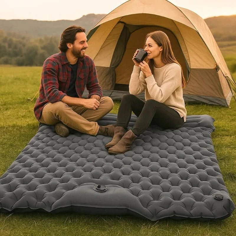WANDERRUHE Ultra-light Self-inflating Double Hiking Mat