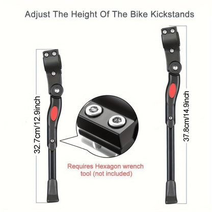 Adjustable Bike Kickstand, Sturdy and Easy to Install