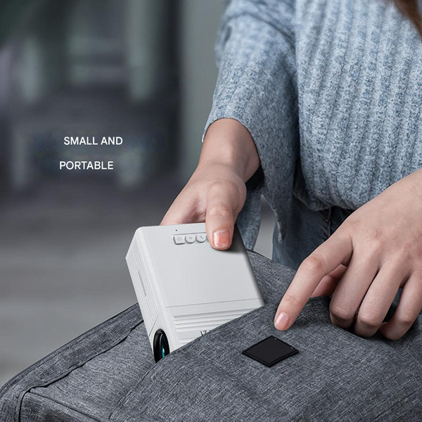 Mini Projector 3000 Lumens, Portable HDMI & USB Projector for Movies, Shows & Games