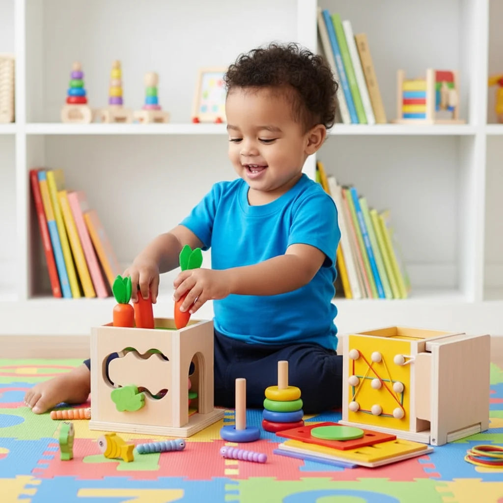 TinyTrail PlayCube 8-in-1 Montessori Play Box