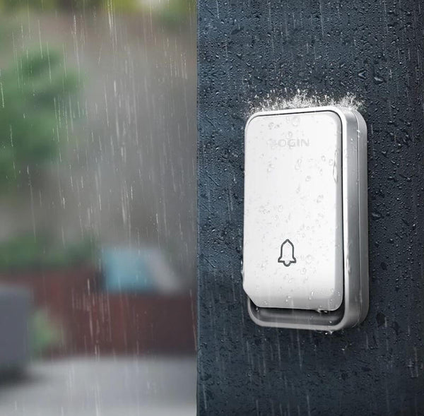 Self Powered Wireless Doorbell, Kinetic Doorbell with No Batteries, 120 m Range & 50+ Melodies