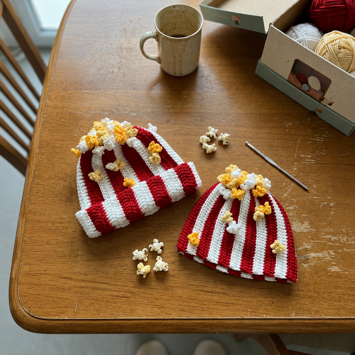 Popcorn Bucket Hat, Funny Movie Night Party Hat