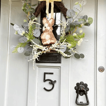 Bee-Inspired House Number Plaque – Customizable with 5 Digits