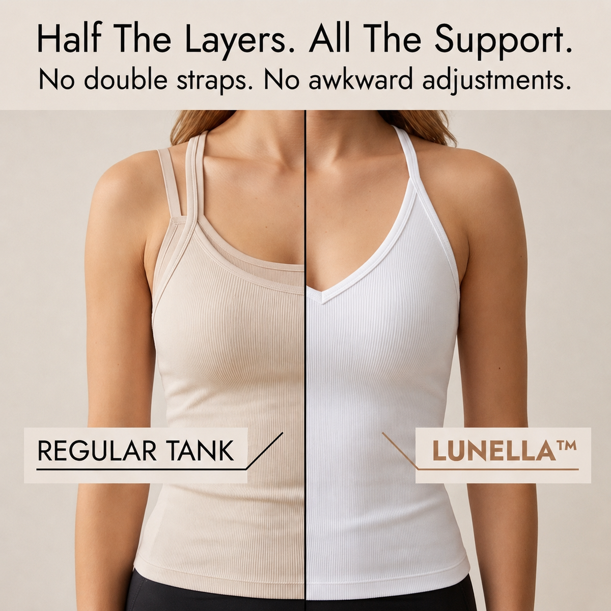 Women's Ribbed V-Neck Tank