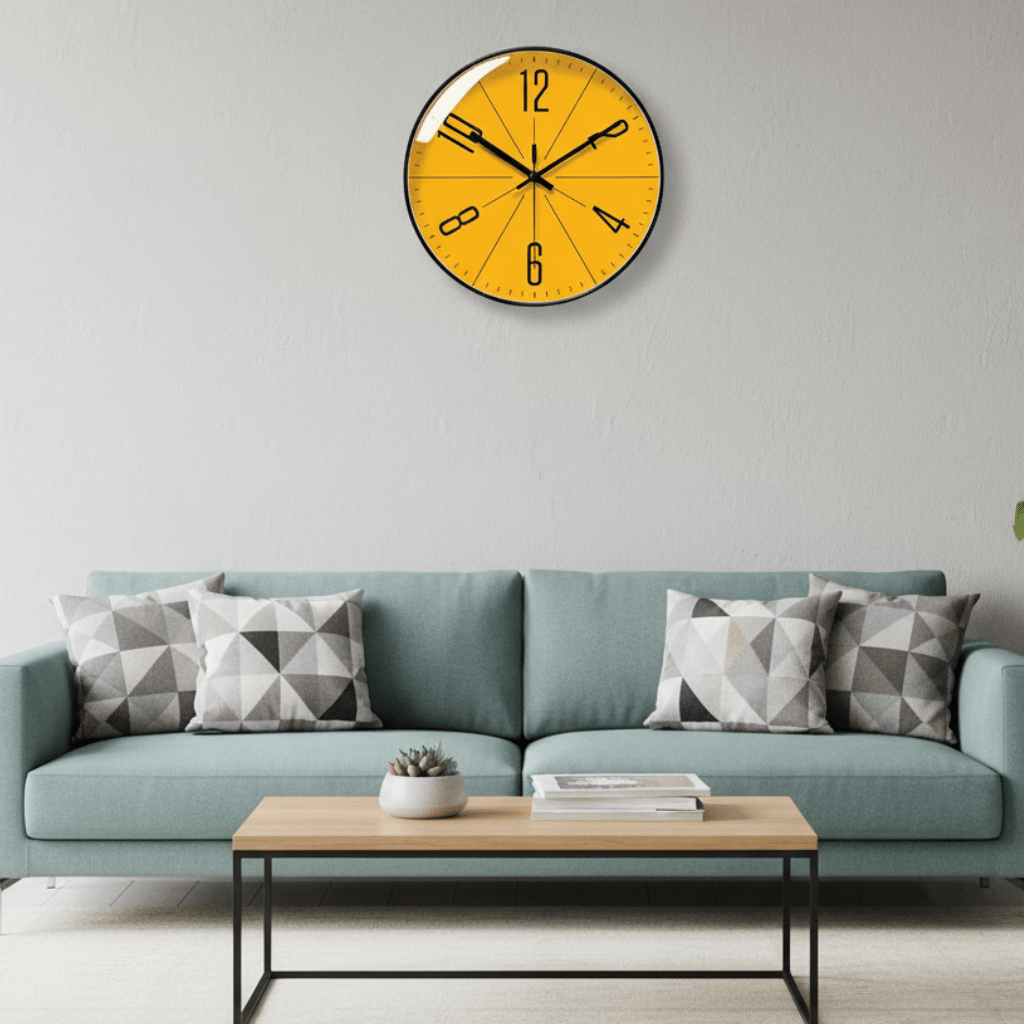 SCANDICLOCK Black Wall Clock lifestyle image 1