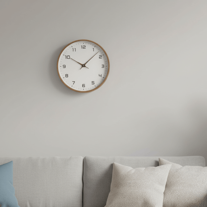 NORDICTIMBER Solid Wood Wall Clock