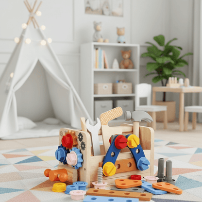 WOODTOOLS Montessori Wooden Tool Kit