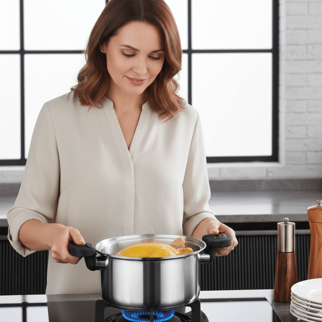 STEELPRESS Compact Stainless Steel Pressure Cooker