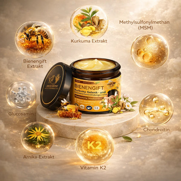 Bee Venom Face Cream with Hyaluronic Acid & Collagen, Lightweight Moisturizer for Face, Neck & Chest