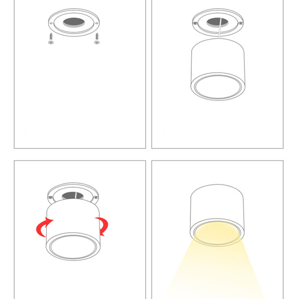 LUMITILT LED Downlights Aluminum