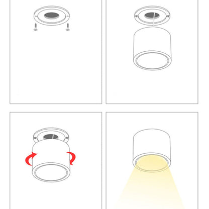 LUMITILT LED Downlights Aluminum