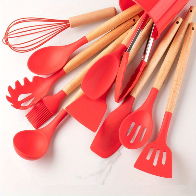 SILICONECOOK Heat-Resistant Kitchen Utensil Set
