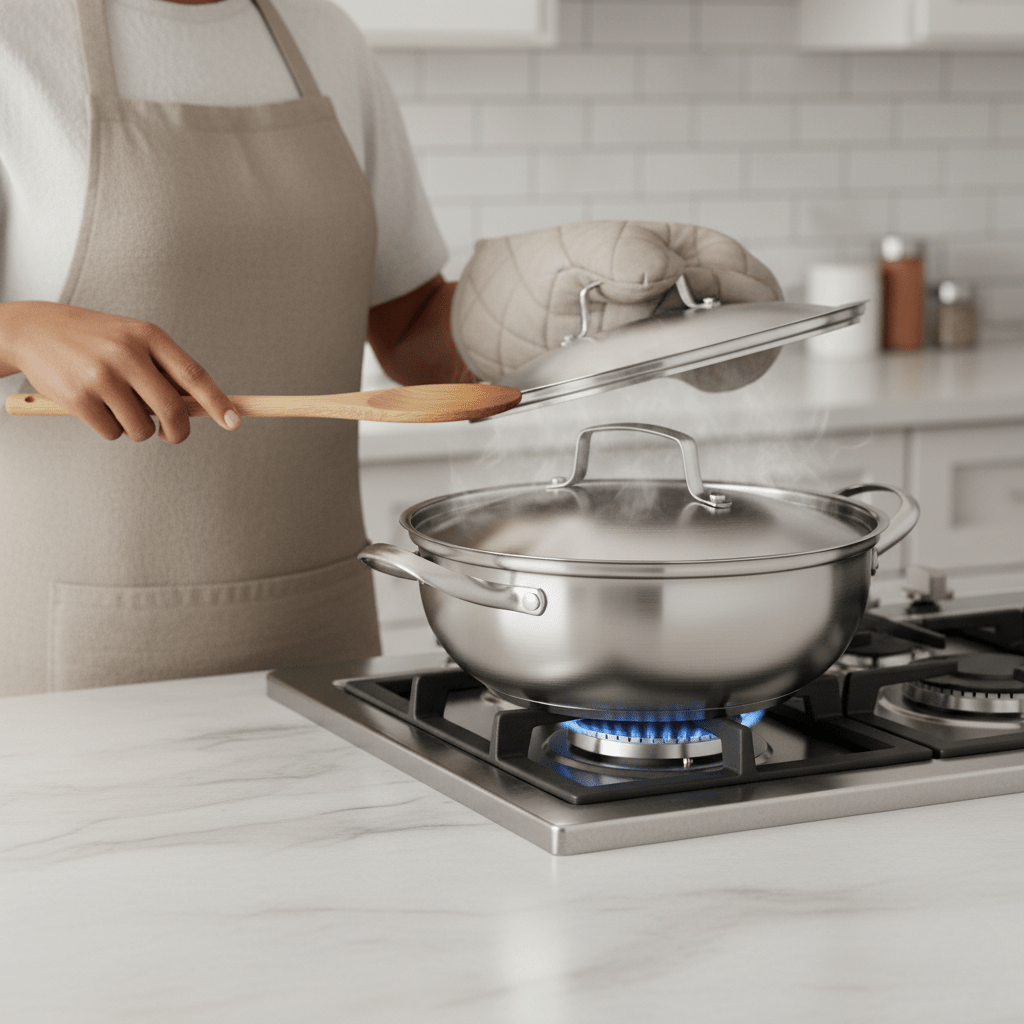 SmartBoil Universal Stainless Steel Cooking Pot lifestyle image 3