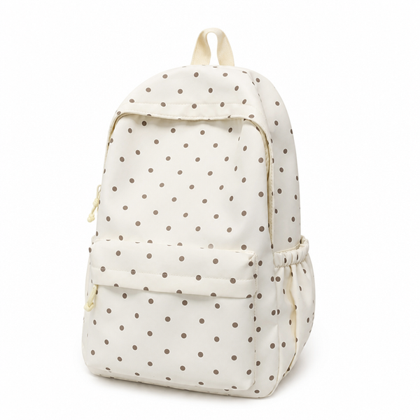 Polka Dot Backpack, Lightweight Large Capacity Travel & Commuter Backpack with Adjustable Straps