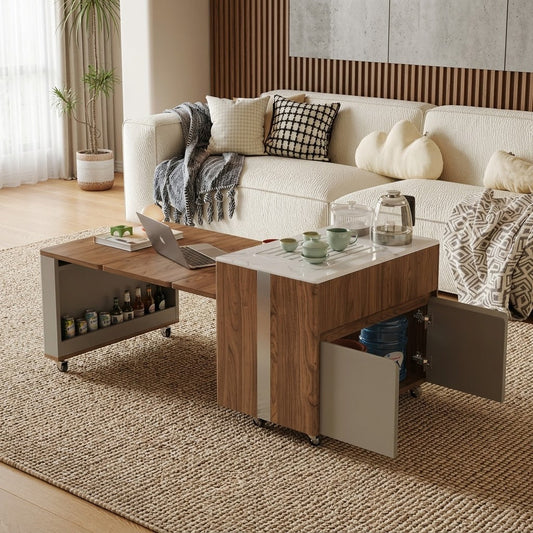 Lift Top Coffee Table, Minimalist Coffee Table with Hidden Storage