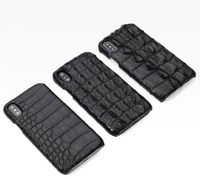 Crocodile Leather iPhone Case, Luxury Genuine Skin Phone Case