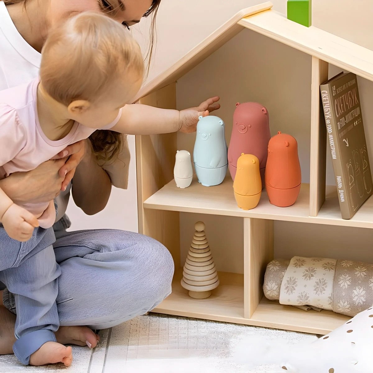 SiliconeNest Stackable Silicone Nesting Dolls