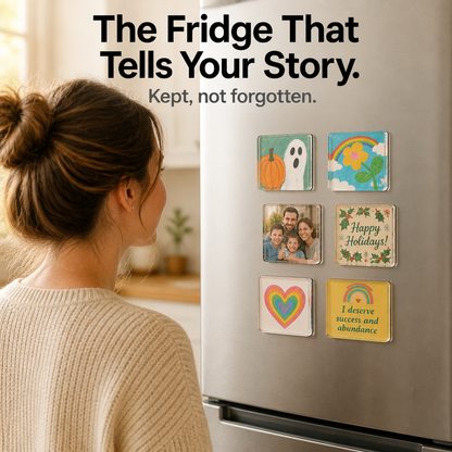 Custom Kids' Drawing Acrylic Fridge Magnets