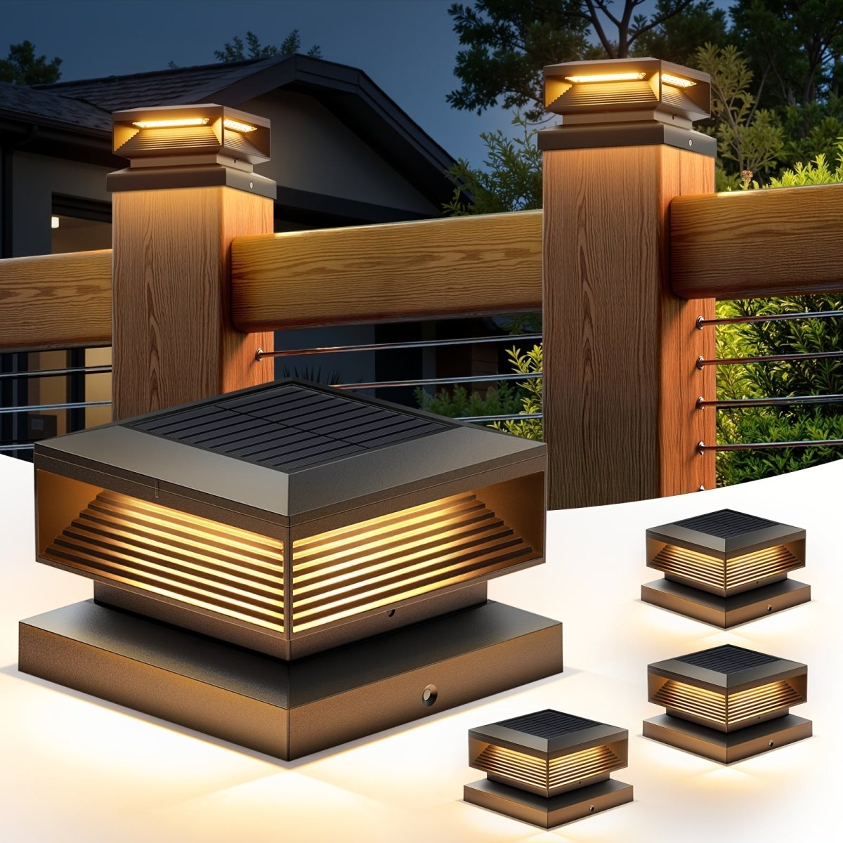 SHINEFLOW Decorative Solar Post Light
