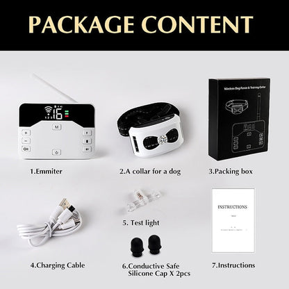 2-in-1 Wireless Dog Fence & Training Collar, Waterproof, Rechargeable