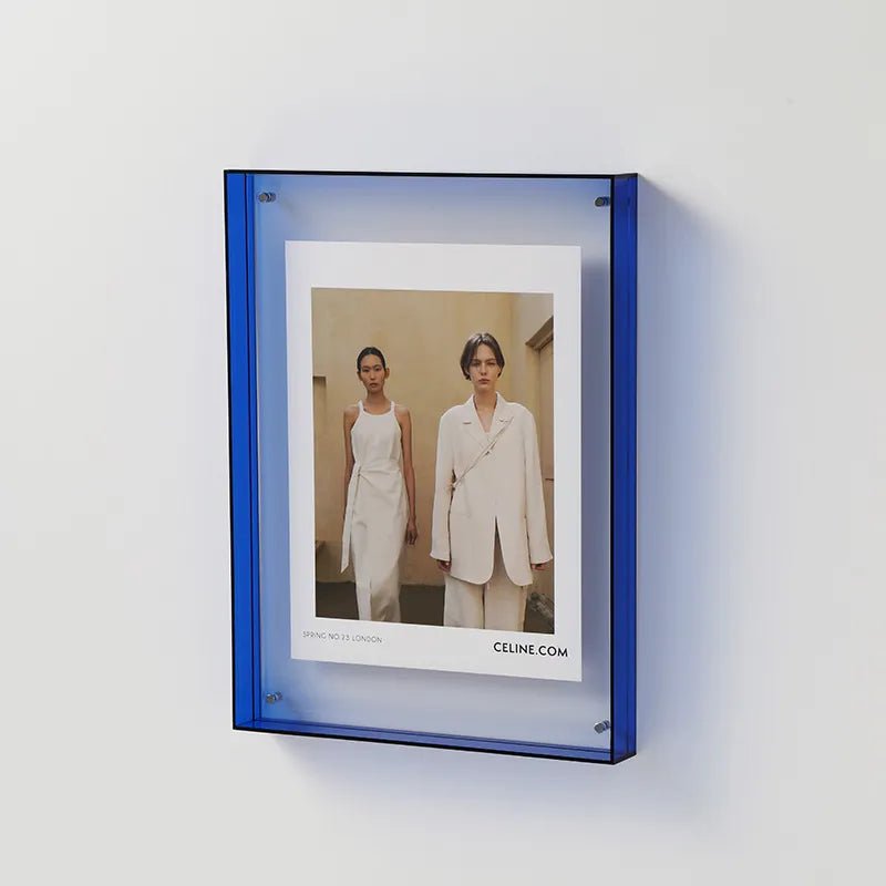 Colorful Acrylic Picture Display Frame – Blau