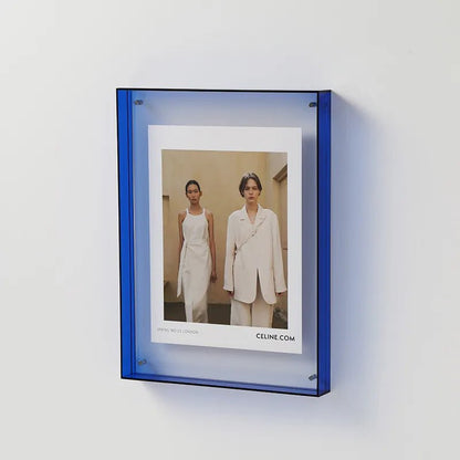 Colorful Acrylic Picture Display Frame – Blau