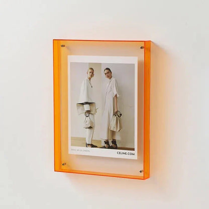 Colorful Acrylic Picture Display Frame – Orange