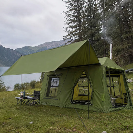 Glamping Tent, Canvas Bell Tent for Camping