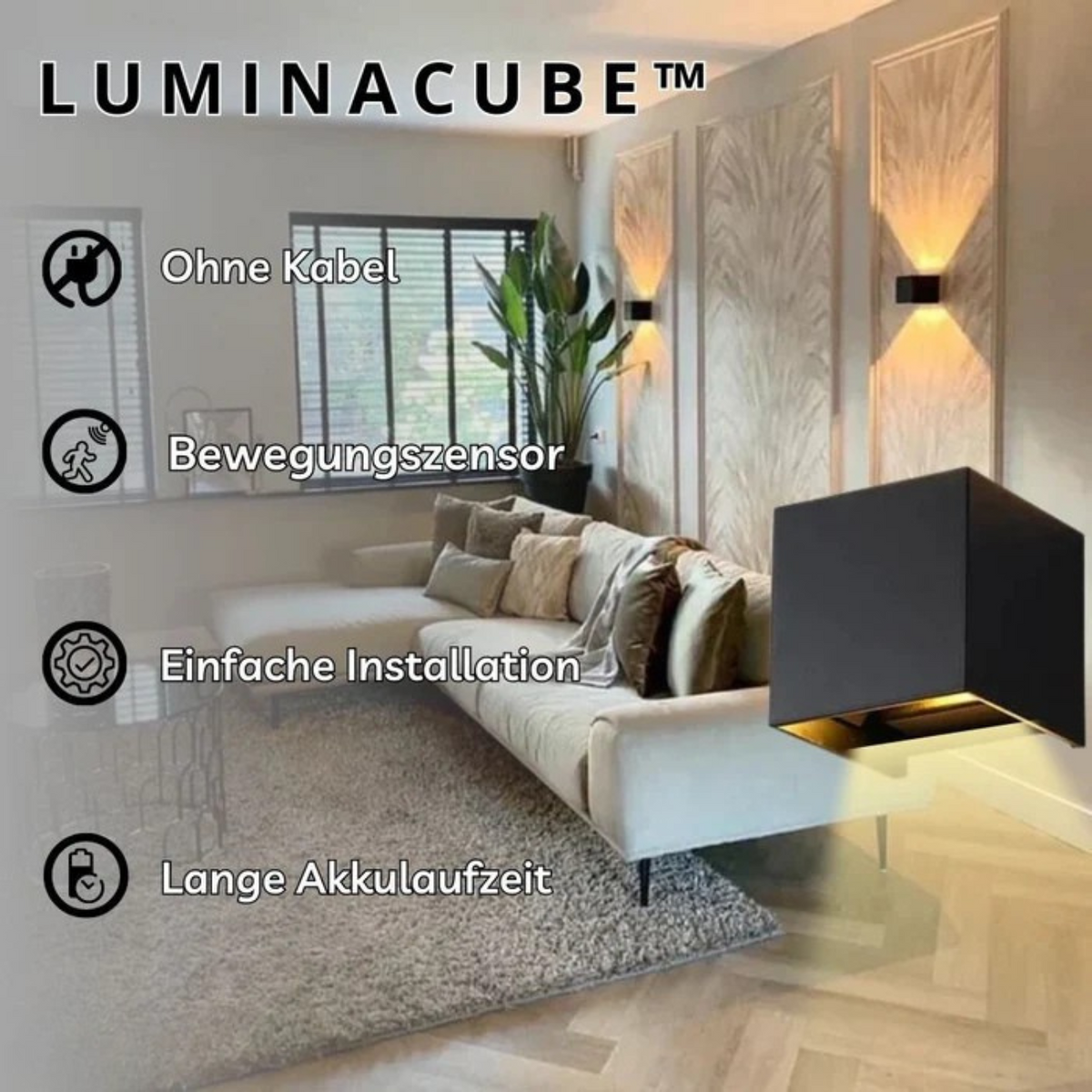 Cordless Luxury Wall Lamp