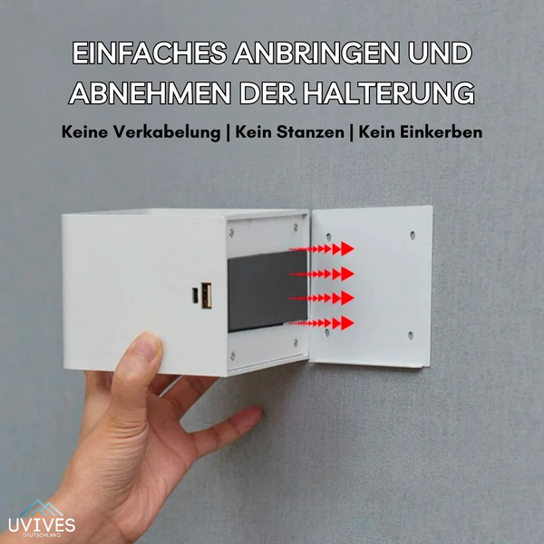 Rechargeable Wall Light, Cordless Cube LED Wall Lamp with Motion Sensor, No Wiring Needed