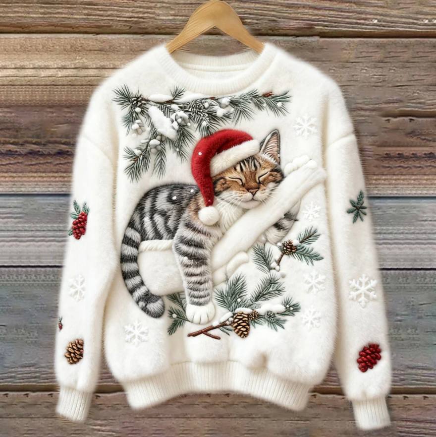 Cat Christmas Sweater – photo 2