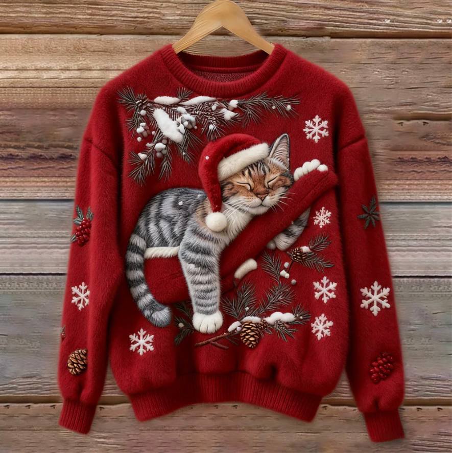 Cat Christmas Sweater – photo 3