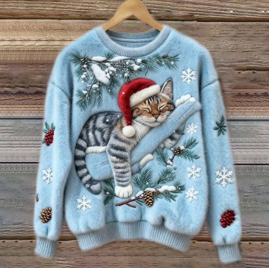 Cat Christmas Sweater – photo 4